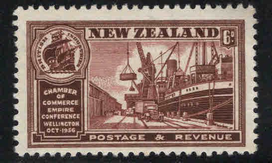 New Zealand Scott 222 MNH** Ship stamp wmk 61