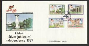 Malawi 546-549 Silver Jubilee Independence U/A FDC