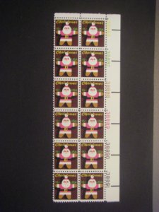 Scott 1800, 15c Santa, PB12 #38886-38891 UR, MNH Christmas Beauty