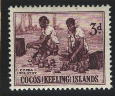 Cocos Islands Sc#1 MNH