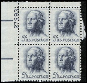 US #1213b WASHINGTON MNH UL PLATE BLOCK #27993