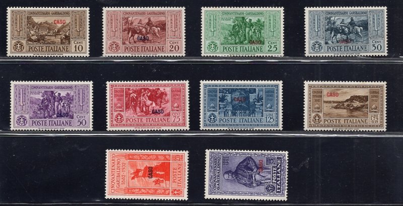 Aegean - Garibaldi the complete tour of the 13 MNH islands
