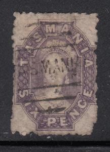 Tasmania 1864-91 used Sc 32e 6p Queen Victoria purple