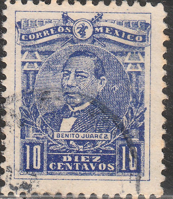 MEXICO 511, 10¢ BENITO JUAREZ, USED. F-VF. (632)