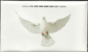 1999 / #1812 to 14 - Post Office unsealed (3) OFDC - Canada Millennium Love Dove