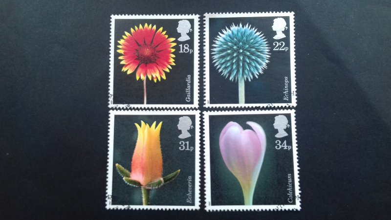 Great Britain 1987 Flowers Used