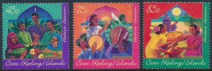 Cocos (Keeling) Islands 1996 Hari Raya Puasa Festival Set of 3 SG344-346 F/Used