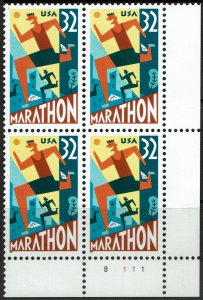 United States #3067 Plate Block MNH - Marathon (1996)