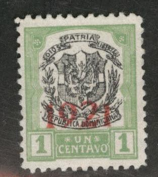 Dominican Republic Scott 227 MNG 1921 overprinted stamp 