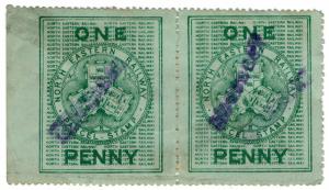 (I.B) North Eastern Railway : Parcel Stamp 1d