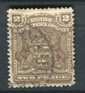 RHODESIA; 1898 early classic Springbok issue fine used 2d. value