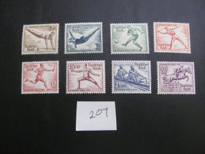 Germany  1936 MNH SC B82-89 SET XF 140 EUROS (207)