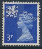 Great Britain Wales  SG W15 SC# WMMH2 Used 3p Machin  see scan 1 center band