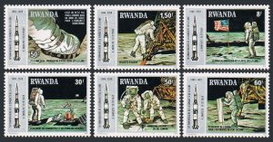 Rwanda 951-956, MNH. Michel 1027-1032. Apollo 11 Moon landing, 10th Ann. 1979.