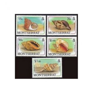 Montserrat 687-689,692,695,MNH.Michel 716-718,721,724. Sea shells,1988.Turban,