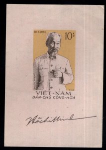 North Viet Nam Scott 129 Ho Chi Minh mini sheet NGAI