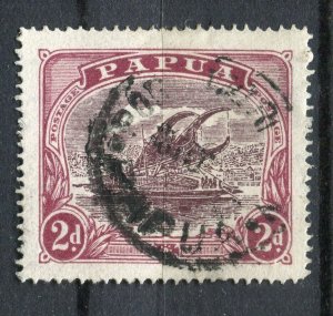 PAPUA; Early 1900s Lakatoi issue fine used 2d. value