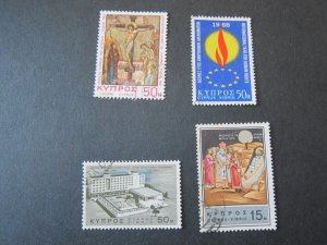 Cyprus 1966 Sc 269,295,309,311 FU