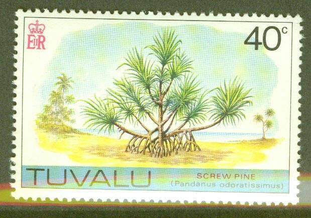 TUVALU Scott 32 MNH** Screw Pine Tree