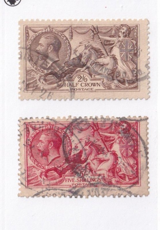 GB KGV SELECTIONS OF BRITANNIAS 5sh & 2/6d HIGH CAT VALUE