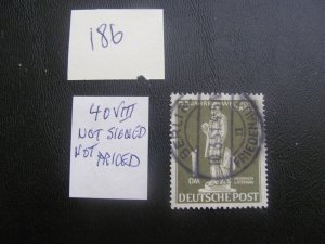 Berlin 1949 used  MI.40VIII VARIETY VF/XF UNPRICED (186)