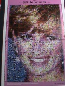 MICRONESIA  STAMP-1999 SC#354 THOUSANDS OF FLOWERS PHOTOS MAKING UP LADY DIANA