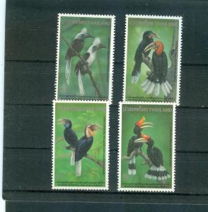 Thailand - Sc# 1658-61. 1996 Asian Hornbill. Bird MNH $2.90.