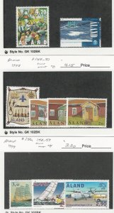 Aland, Postage Stamp, #144, 146, 148-151, 156, 158-159 Mint NH, 1998-99, JFZ