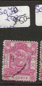 NORTH BORNEO  SG40    ARMS  P & R  4C   VFU        P0118A H