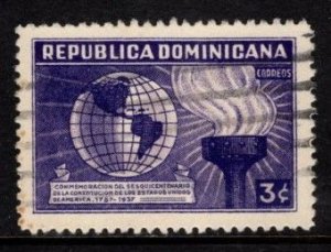 Dominican Republic - #333 Anniversary of US Constitution  -  Used