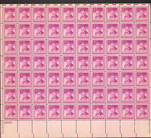 US #975 Mint Sheet Will Rodgers 