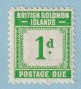 BRITISH SOLOMON ISLANDS J1 POSTAGE DUE  MINT NEVER HINGED OG **VERY FINE! - TUI