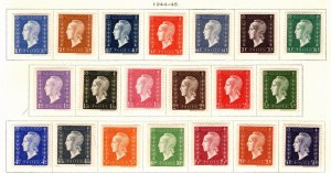 FRANCE Scott 504-523 MH* stamp set MH* 1944-1945 complete Marianne set