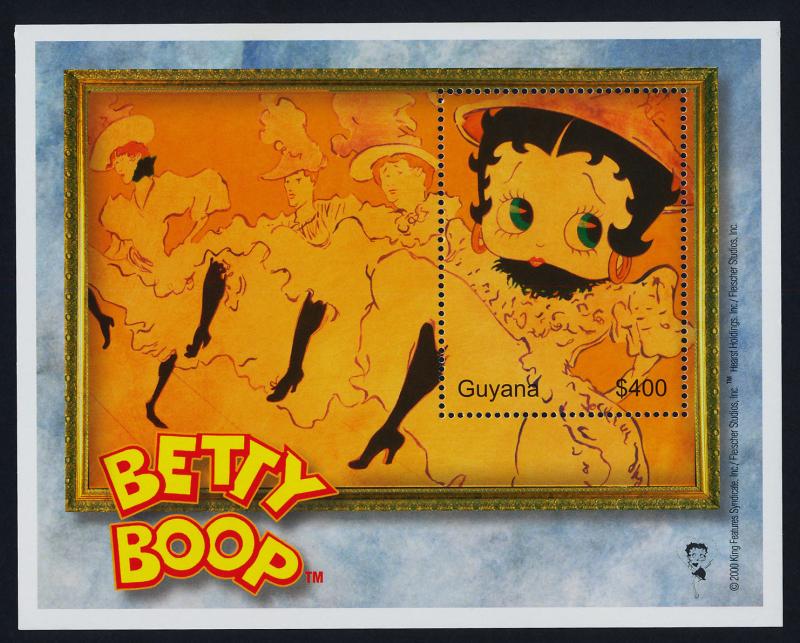 Guyana 3550 MNH Betty Boop, Cancan Girl, Dance