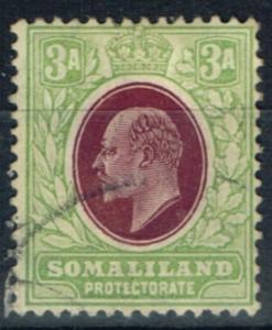 Somaliland 1911 3A Schokolade & grau grn sg49a Kreide Papier gestempelt