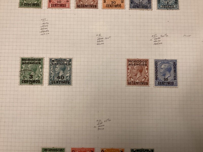 Great Britain Offices in Morocco mostly Hinged and used lot 4 (A100)