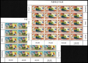 FAROE 1995 EUROPA: Peace and Freedom. Mythology. 2 MINI-SHEETS = 20 sets, MNH