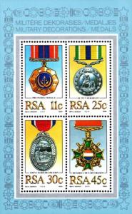 South Africa - 1984 Military Decorations MS MNH** SG MS576