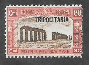 Tripolitania Scott B20 Mint 60c + 30c O/P semi-postal stamp 2017 CV $3.75