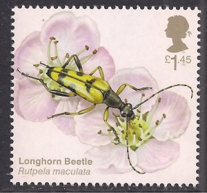 GB 2020 QE2 £1.45 Brilliant Bugs Longhorn Beetle UMM SG 4430 ( J976 )