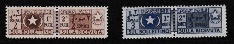 Somalia 1950 Parcel Post Complete (9) Scott Q56-Q64 XF/Mint(*) Beautiful Set