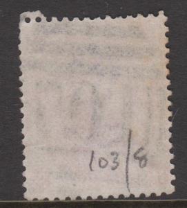 Great Britain 1867 QV 3d Rose Sideface Sc#49 Plate #6 Used #2