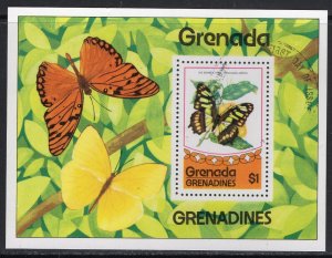 Thematic stamps GRENADA GREN 1975 BUTTERFLY M/S used