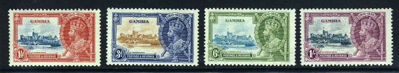 GAMBIA King George V 1935 Royal Silver Jubilee Set SG 143 to SG 146 MINT