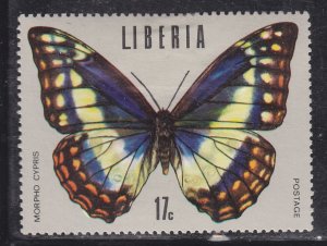 Liberia 686 Tropical Butterflies 1974