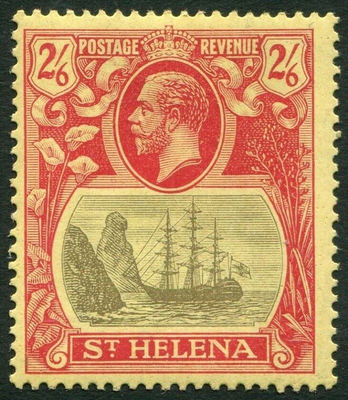 ST HELENA-1922-27 2/6 Grey & Red/Yellow Sg 94 MOUNTED MINT V33843