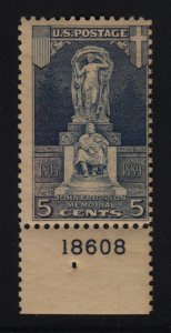 1926 Sc 628 Ericsson MHR plate number single Hebert CV $15