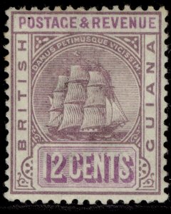 BRITISH GUIANA QV SG200a, 12c dull purple & mauve, M MINT.