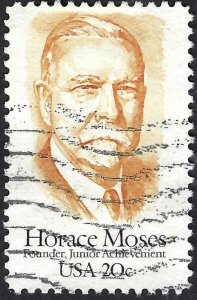 United States #2095 20¢ Horace Moses (1984). Used.