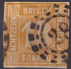 Bavaria #8 F-VF Used CV $190.00 (SU7708)